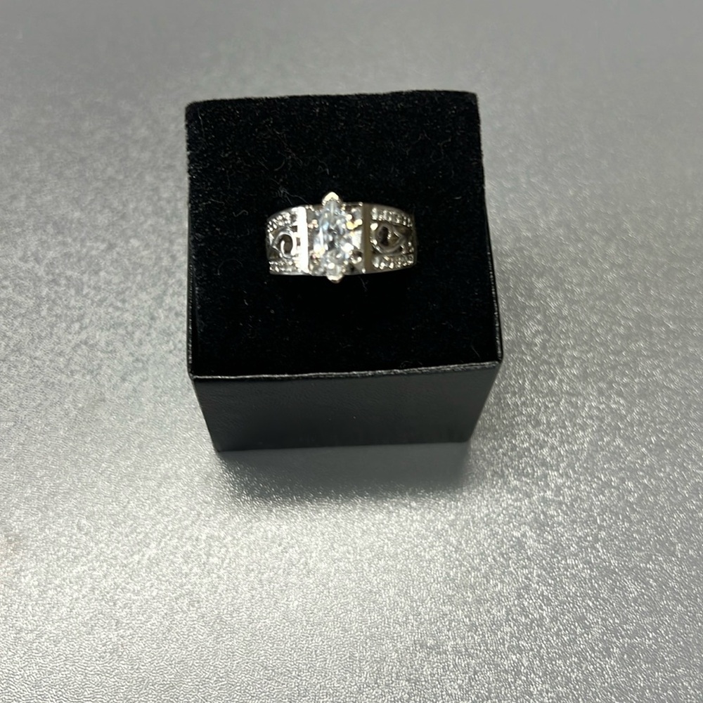 Sterling Silver Diamond Ring